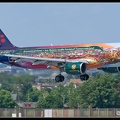 8074577 BrusselsAirlines A320 OO-SNF Tomorrowland-colours BRU 22062019 Q2