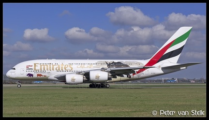 6102423 Emirates A340-800 A6-EDG United-for-Wildlife-colours AMS 02042017