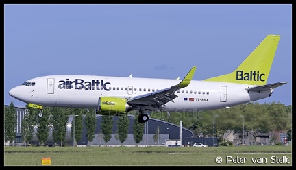 8051706 AirBaltic B737-300 YL-BBX new-colours AMS 23052017