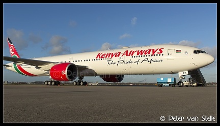 6100437 KenyaAirways B777-300 5Y-KZX  AMS 28012016