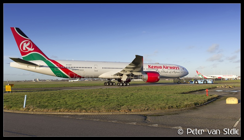 6100451    overview-KenyaAirways-B777s AMS 28012016