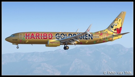 8020304 TUIfly B737-800SSW D-ATUD Goldbaren-colours PMI 13072014