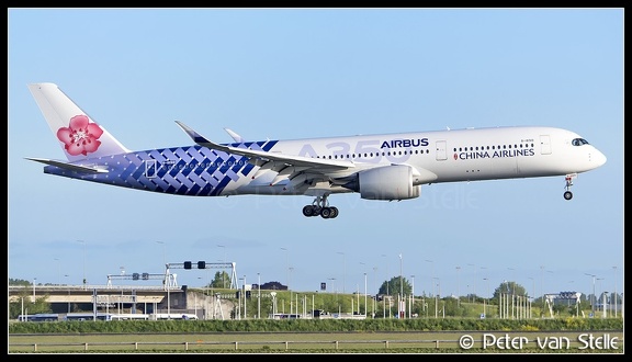 20200505 072530 6111328 ChinaAirlines A350-900 B-18918 CarbonFibreAirbus-colours AMS Q2