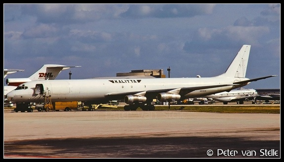 19930116 Kalitta DC8-61F N812CK white-colours MIA 28011993