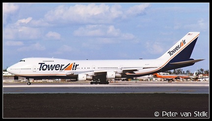 19930311 TowerAir B747-200 N602FF  MIA 30011993