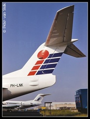 19911302 AirCompany F100 PH-LNK tail EHAM 03071991-600px