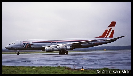 19770412 TransmeridianAirCargo DC8-54F N5879X  EHBK 12121977