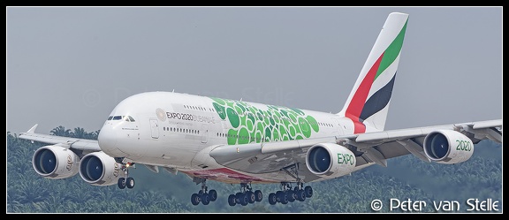 20200128 142634 6109630 Emirates A380-800 A6-EOJ GreenExpo2020-colours KUL Q2