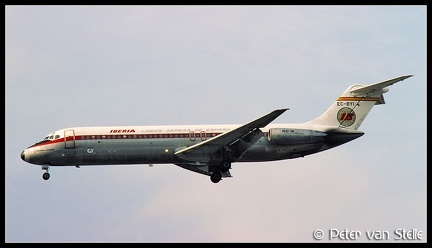 19801128 Iberia DC9-32 EC-BYI  LHR 23071980