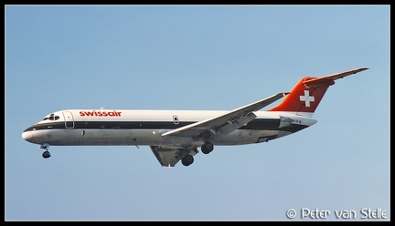 19801132 Swissair DC9-33F HB-IFW  LHR 24071980