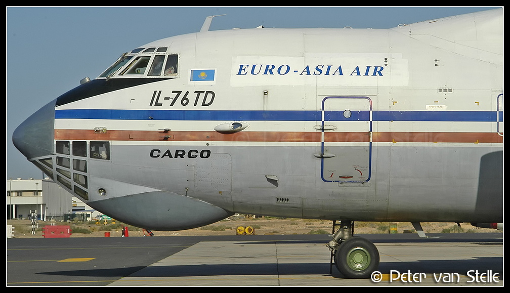 1004172 EuroAsiaAir IL76TD UN-76499 nose SHJ 12022004