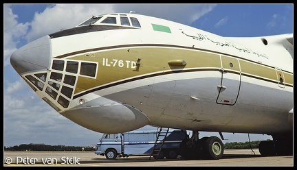 19911217 LibyanArabAirlines IL76TD 5A-DNB nose RTM 29061991