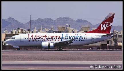 19970720 WesternPacific B737-300 N960WP Red PHX 13061997