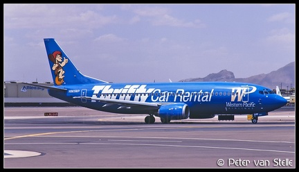 19970738 WesternPacific B737-300 N961WP Thrifty-colours PHX 13061997