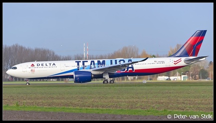 20211220 122756 6116950 Delta A330-900 N411DX TeamUSA-colours AMS Q2
