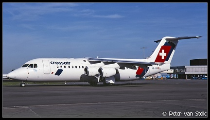 19981324 Crossair BAe146-RJ100 HB-IXP  AMS 06081998