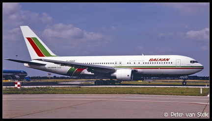 19922020 BalkanBulgarianAirlines B767-300ER F-GHGD  AMS 08081992