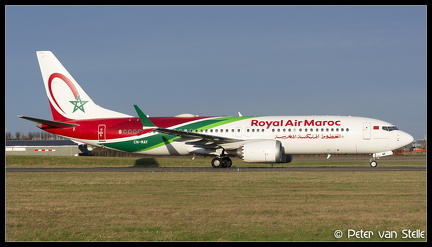 20220207 172202 6117398 RoyalAirMaroc B737-MAX8 CN-MAY  AMS Q1