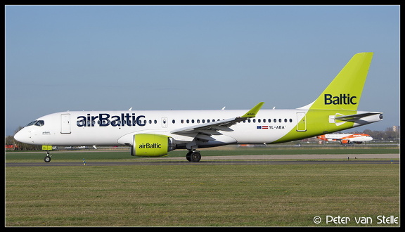 20220414 190323 6118957 AirBaltic A220-300 YL-ABA  AMS Q2