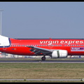 1000921 VirginExpress B737-300 OO-LTM-Budgetair-sticker AMS 12042003