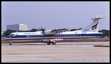 19961902 BangkokAir ATR72-200 HS-PGC  BKK 09121996