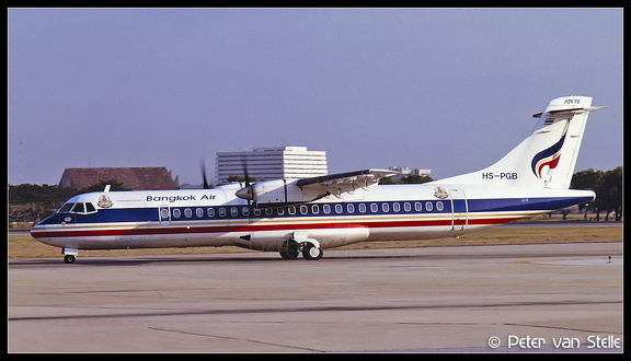 19962117 BangkokAir ATR72-200 HS-PGB  BKK 11121996
