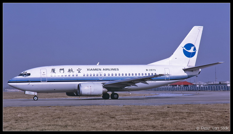 20010413 XiamenAirlines B737-500 B-2973  PEK 29012001