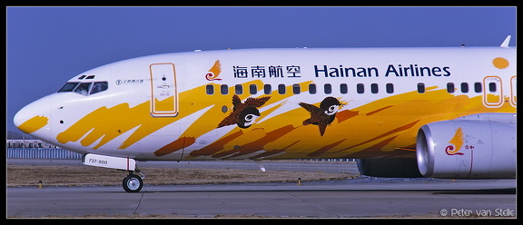 20011025 HainanAirlines B737-800 B-2652 special-colours-nose PEK 31012001