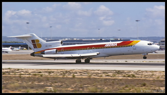 19861612-2 Iberia B727-256 EC-CFD  PMI 13091986