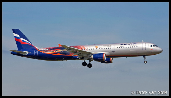 8015430 Aeroflot A321 VP-BTL ManchesterUnited-colours AMS 17052014