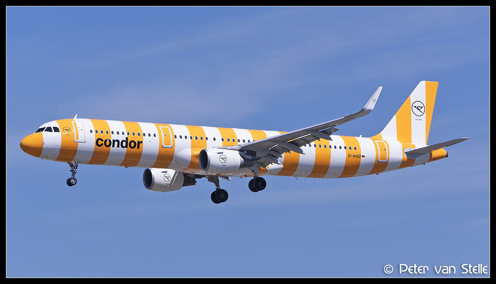 20220514 120940 6119669 Condor A321W D-AIAD yellow-stripes-colours FRA Q2F