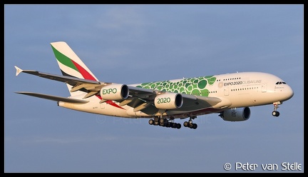 8062777 Emirates A380-800 A6-EOJ Expo2020-colours AMS 17042018