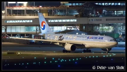 8062702 KoreanAir A330-200 HL8227 Pyeongchan-2018-colours AMS 13022018