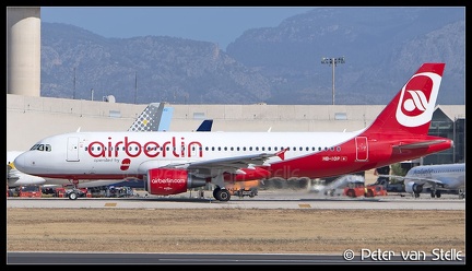 8053428 AirBerlin A320 HB-IOP OperatedByBelair-stickers PMI 20082017