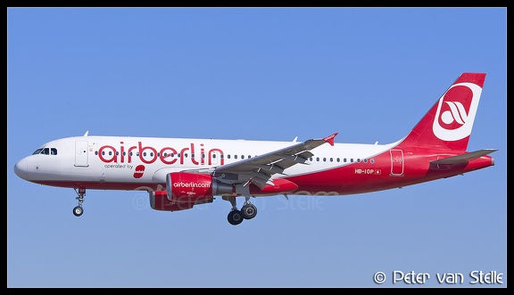 8053868 AirBerlin A320 HB-IOP OperatedByBelair-stickers PMI 23082017