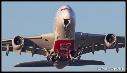 8010230 Emirates A380-800 A6-EDY noseon-retracting-gear AMS 28122013