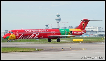 8012119 DanishAirTransport MD80 OY-RUE FIFA-CocaCola-colours AMS 19032014