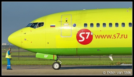 8023414 S7Airlines B737-800W VP-BQF nose AMS 03102014
