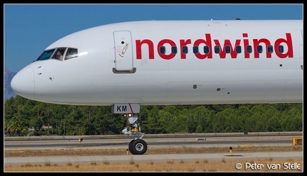 8006600 NordwindAirlines B757-200W VQ-BKM nose AYT 06092013