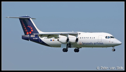 8004117 BrusselsAirlines BAe1465-RJ100 OO-DWF  BRU 07072013