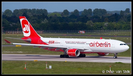 8002318 AirBerlin A330-200 D-ALPI BER-stickers DUS 02062013
