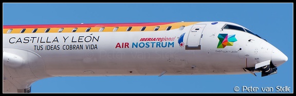 8020042 IberiaRegional-AirNostrum CRJ900  CastillaYLeon-stickers-nose PMI 12072014