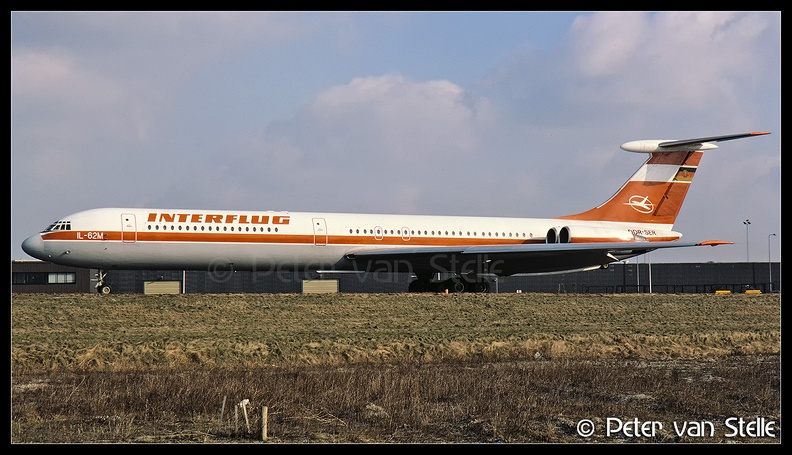 19860214 Interflug IL62 DDR-SER  AMS 08021986 (8038218)