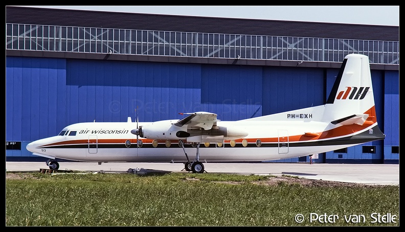 19861123 AirWisconsin F27-500 PH-EXH  AMS 21061986