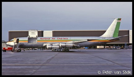 19860111 NationalAirCharters B707-321C 9J-AEQ  AMS 11011986 (8038177)