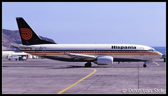 19890107 Hispania B737-3T5 EC-ELV  LPA 16011989