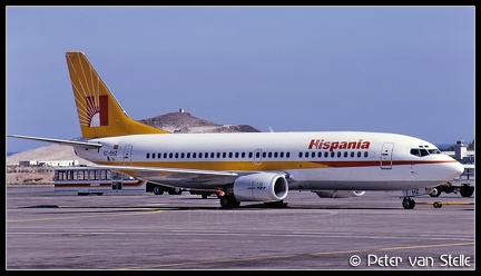19890108 Hispania B737-3Y0 EC-EHZ  LPA 16011989