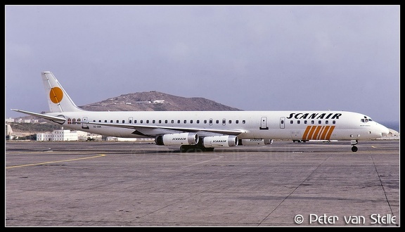 19890227 Scanair DC8-63 SE-DBK  LPA 21011989