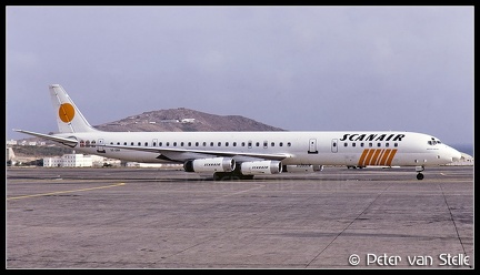 19890227 Scanair DC8-63 SE-DBK  LPA 21011989
