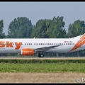 3006585 Sky B737-400 TC-SKE orange-colours AMS 15082009
